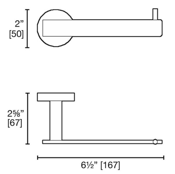 A6986-diagram Ash Paper Holder Dimensions