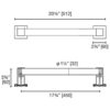 ADA Safety Bar - Straight 20 S3218ADA dimensions
