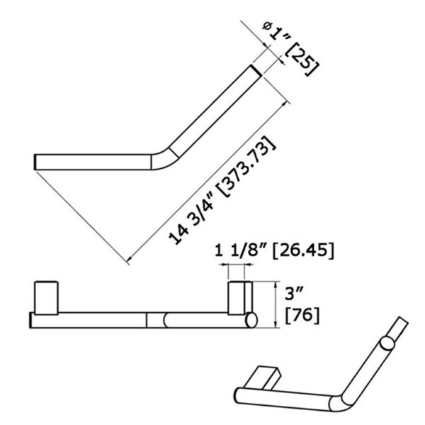 Angled Grab Bar 6029