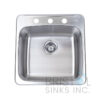 BRISTOL B202 DROP-IN STAINLESS STEEL 3-HOLE SINGLE BOWL KITCHEN SINK @spendapenny.ca