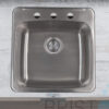 BRISTOL B202 DROP-IN STAINLESS STEEL 3-HOLE SINGLE BOWL KITCHEN SINK install @spendapenny.ca