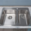 BRISTOL B212 DROP-IN STAINLESS STEEL 1-HOLE DOUBLE BOWL KITCHEN SINK install
