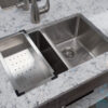 BRISTOL ZERO RADIUS STAINLESS STEEL OVER THE SINK STRAINER - B1800 install