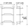 CR3853-dimensions Triple Glass Shelf CR3853 dimensions