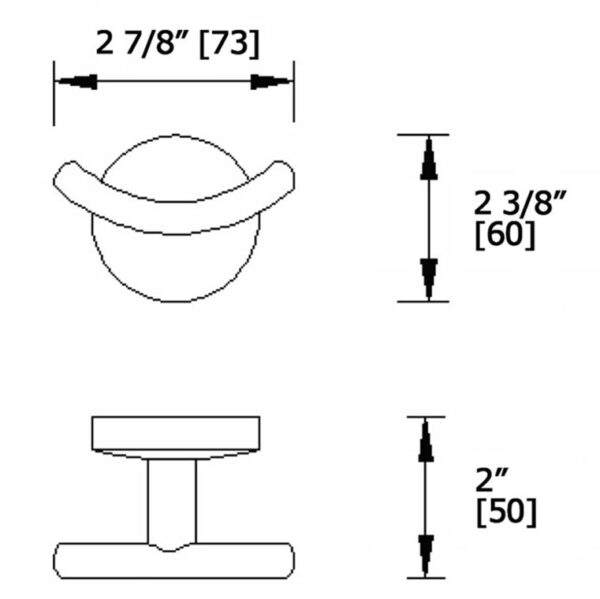 CR3882-dimensions Double Hook CR3882 dimensions