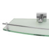 Hero Single Glass Shelf Chrome close up H2687