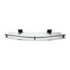 Hero Single Glass Shelf Matte Black H2687