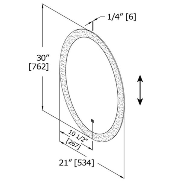 Halo-Perimeter-LED-Mirror-Laloo-Oval-Dimensions Halo Perimeter LED Mirror Laloo Dimensions 2