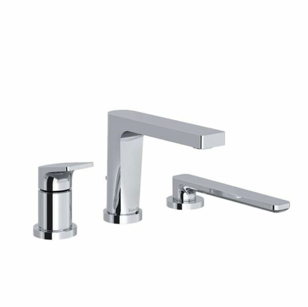 Ode 3-Piece Deck-Mount Tub Filler With Hand Shower PEX chrome