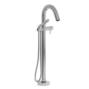 Pallace 2-Way Type T (Thermostatic) Coaxial Floor-Mount Tub Filler With Hand Shower chrome