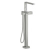 Reflet 2-Way Type T (Thermostatic) Coaxial Floor-Mount Tub Filler With Hand Shower brushed chrome