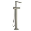 Reflet 2-Way Type T (Thermostatic) Coaxial Floor-Mount Tub Filler With Hand Shower brushed nickel