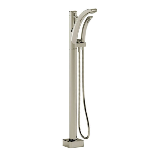Salome-Floor-Mount-Type-T-P-(Thermostatic-Pressure-Balance)-Coaxial-Tub-Filler-With-Hand-Shower-polished-nickel Salomé Floor-Mount Type T/P (Thermostatic/Pressure Balance) Coaxial Tub Filler With Hand Shower Polished Nickel