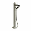Zendo Floor-Mount Type T/P (Thermo/Pressure Balance) Coaxial Open Spout Tub Filler With Hand Shower brushed nickel