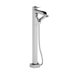 Zendo Floor-Mount Type T/P (Thermo/Pressure Balance) Coaxial Open Spout Tub Filler With Hand Shower chrome
