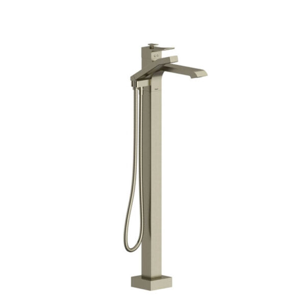 Zendo Single Hole Faucet For Floor-Mount Tub ZO brushed nickel